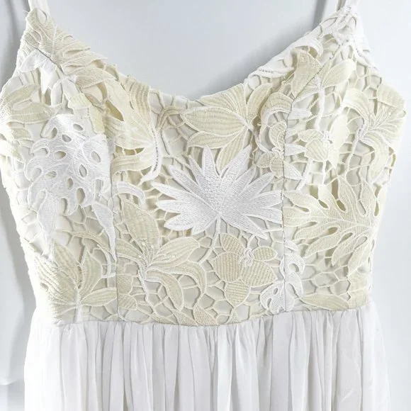 Dress the Population Asha Lace and Chiffon Gown size S NEW - Picture 7 of 13